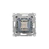 Simon 54 Łącznik krzyżowy bez piktogramu 10A 250V szybkozłączka antracyt DW7.01/X/48 KONTAKT