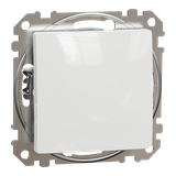 Sedna Design & Elements, przycisk 1-biegunowy, biały