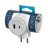 Rozgałęźnik 2P+Z (Schuko) z ładowarką 2xUSB, szary OR-AE-13281(GS)/G ORNO