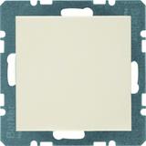 BERKER B.Kwadrat/S.1 Zaślepka z płytką czołową bez pazurków rozporowych krem połysk 10098982 HAGER