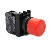 Przycisk dłoniowy bezpieczeństwa 1NC, grzybek 30 mm czerwony