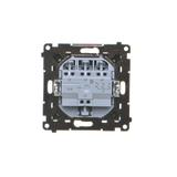 Simon 55 Przycisk zwierny potrójny szybkozłączka Czarny mat