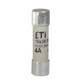 Wkładka topikowa cylindryczna PV gR 900V CH10x38 gR 4A 900V AC DC 002625028 ETI
