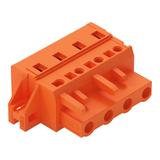 MCS-MIDI Classic gniazdo 4-bieg. pomarańczowe raster 7,62 mm /50szt./ WAGO