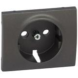 SISTENA LIFE PLAKIETKA CHOCO GNIAZDA 2P+Z SCHUKO, Legrand