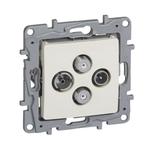 NILOE - GNIAZDO TV-RD-SAT-SAT KOŃCOWE TYPU GWIAZDA 1,5 DB KREMOWE, Legrand