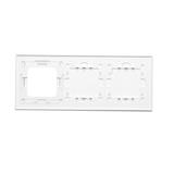 Simon 54 Touch Panel dotykowy S54 Touch 3 moduły 1 pole dotykowe + 2 pola dotykowe poziome + 1 otwór na osprzęt S54 biała perła DSTR3120/70 KONTAKT