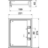 GES6-2U10T 7011, Kaseta zasilająca