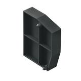 DP WGK 95 BK BX Płytka końcowa i dzieląca styków, 74 mm x 15 mm, czarny /10szt./ 1250620000 WEIDMÜLLER