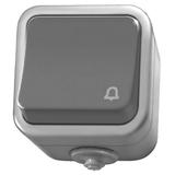 DELFINA Łącznik zwierny  dzwonek  - kolor szary