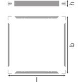 Ramka o wysokości 70mm do montażu powierzchniowego PANEL 625 SURFACE MOUNT KIT H70 VALUE
