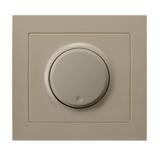 KIER Ściemniacz uniwersalny do obciążenia żarowego, halogenowego oraz LED - kolor beżowy