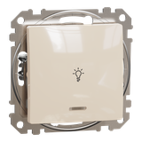 Sedna Design & Elements, przycisk światło z podświetleniem, beżowy