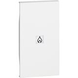 LIVING NOW - KLAWISZ Z OKIENKIEM PODŚWIETLENIA  OGRZEWANIE  - 2 MODUŁY - BIEL, Bticino