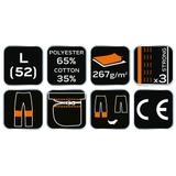 Spodnie robocze, rozmiar L/52, odpinane kieszenie i nogawki