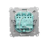 Simon Basic Łącznik potrójny z podświetleniem LED 10A szybkozłączka biały