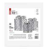 Świąteczne prezenty 72 LED srebrne zimna biel timer IP44 DCFC10 EMOS