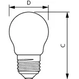 Żarówka LED ściemnialna Kulka 5,9W=60W 806lm / 2200K/2700K LEDLusterDT 5,9-60W E27 927 P45 5 lat gw.