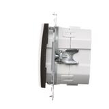 Simon 54 Elektroniczny łącznik/przycisk 4-krotny do sterowania 4 obwodami brąz mat