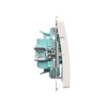 Simon Basic Przycisk potrójny 10A szybkozłączka biały