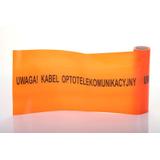 TAŚMA OSTRZEGAWCZA POMARAŃCZOWA SZER. 10 CM Z NADRUKIEM ''UWAGA KABEL OPTOTELEKOMUNIKACYJNY'', BEZ WKŁ TO-0pt/10 PTS Nova