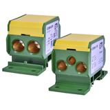 Blok rozdzielczy 192A (2x4-70mm2/2x4-50mm2+1x2,5-25mm2) żółto-zielona EDBM-6/PE 001102417 ETI
