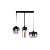 OPRAWA SUFITOWA LENDER 3P, 9270, AC220-240V, 50/60Hz, 1*E27, IP20, POTRÓJNA, CZARNA