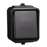 Cedar, łącznik 1-biegunowy, IP44, czarny