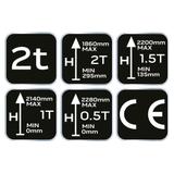 Podnośnik warsztatowy 2 t, 25-2382 mm, żuraw