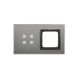 Simon 54 Touch Panel dotykowy S54 Touch 2 moduły 4 pola dotykowe + 1 otwór na osprzęt S54 burzowa chmura DSTR240/72 KONTAKT