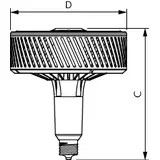 Żarówka LED 140W=400W 20000lm 4000K barwa neutralna TForce LED HPI UN 140W E40 840 WB 5 lat gw. PHIL