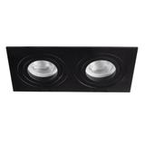Oprawa punktowa 2x50W GX5,3 IIIkl. 12V IP20 SEIDY CT-DTL250-B/M kwadratowa czarny mat 19459 KANLUX