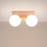 Sollux Plafon BULBO 2 naturalne drewno