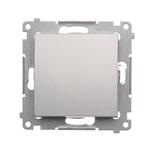 Simon 54 Łącznik schodowy bez piktogramu 10A 250V szybkozłączka srebrny mat DW6.01/X/43 KONTAKT