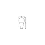 BASE CL A60 8,5W 827 230V FR B22D FS4 LEDVANCE