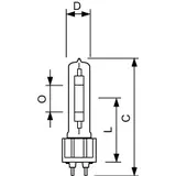 MST SDW-TG Mini 100W/825 GX12-1 1CT/12 Lampa wyładowcza