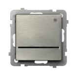 SONATA Łącznik krzyżowy z podświetleniem niebieskim - kolor stal inox