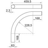 KBH63 LGR, ŁUK 90 KBH63 TW.SZT.