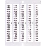Oznacznik 451 do 500 (100 szt.) ES-NU0851451 003903086 ETI