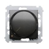 Simon 54 Ściemniacz obrotowy dwubiegunowy do LED ściemnialnych 230V 5-215W antracyt *Wymagana instalacja 4-przewodowa DS9L2.01/48 KONTAKT