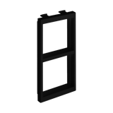 Simon Connect Adapter CIMA na 2 moduły K45 (45x45mm) poziomo szary grafit