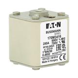 FUSE 250A 690V 1*BN/50 AR UC Wkładka szybka 250A AC 690V rozmiar 1 45x59x51 mm aR I 170M3416 EATON