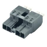 SVFL 7.62HP/04/180MF3 SN BK BX Wtyk PCB (złącze wiązki), 7.62 mm, Liczba biegunów: 4, PUSH IN z aktuatorem /48szt./ 1547580000 WEIDMÜLLER