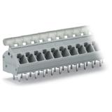 listwa zaciskowa do pł. drukowanych 9-bieg. szara raster 5/5,08 mm