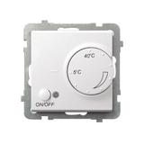 SONATA Regulator temperatury z czujnikiem podpodłogowym kolor biały mat RTP-1R/m/75 OSPEL