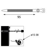 UCHWYT PASKOWY ZACISKOWY UP-Z-38 UV 12.39 OPATÓWEK
