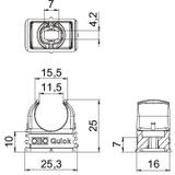 2955 F/M16, UCHWYT QUICK M16 OGNIOODPOR.