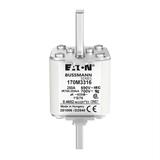250A 690V IEC 1*E/76 aR FUSE Wkładka szybka 250A AC 690V rozmiar 1 45x59x102 mm aR, 170M3316 EATON