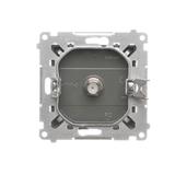 Simon 55 Gniazdo antenowe typu /F/ pojedyncze Do instalacji indywidualnych Grafitowy mat