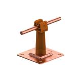 AN-11P/CU/-N Uchwyt na płytce stal.H=7cm Z-zatrz. /CU/ brązowy